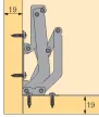 HETTICH 20046 pánt csavarozásra 165-130°