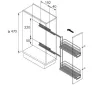 HETTICH 13936 frontkihúzás 2 polc, SiSy