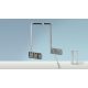HETTICH 9079880 Duo Lift 10 távtartó rész, alumínium