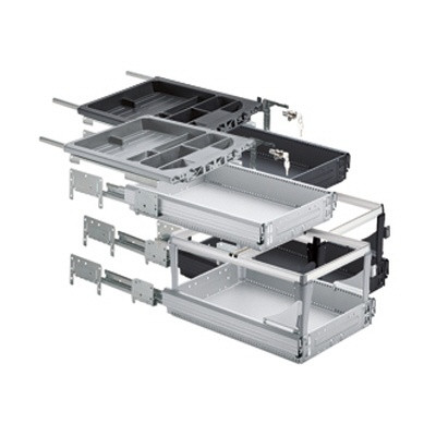 HETTICH 46751 konténer szett 244 730 alumínium