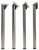 HETTICH 46693 Jengo asztalláb 710/50 fekete