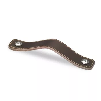   HETTICH 9071837 fogantyú Nica bőr 158/128 mm sötétbarna bőr