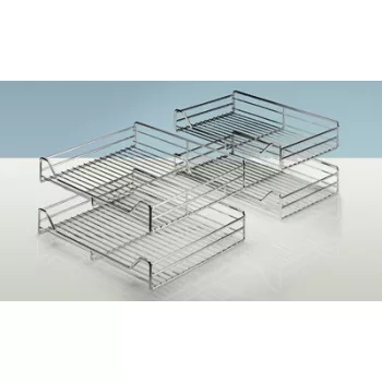 HETTICH 73506 Moving Corner kosár szett króm