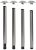 HETTICH 70202 Femi asztalláb 710/60 mm króm