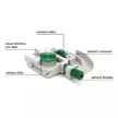 KES 233460 duplakosár 150mm 90° 3D Arena Classickróm jobbos