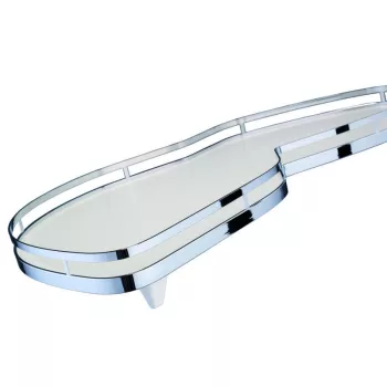   KES 233050 LeMans II style 600mm balos - fehér alj/magasító korlát króm