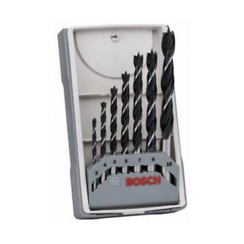 BOSCH 2607017034 7dílná sada spirálových vrtáků do dřeva 3–10 mm