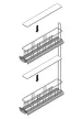 HETTICH 9077601 Cargo 90° IQ plus polc 150 mm