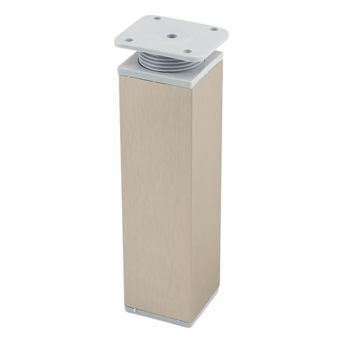 StrongLegs bútor láb FA009, 150Rmm, nemesacél imitáció/szürke  műanyag