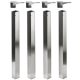 HETTICH 9078497 Afiu asztalláb 700 60x60 mm szett nemesacél imitáció