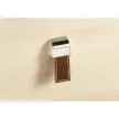 HETTICH 9113451 gomb Agna 20x50x25 mm barna bőr/nemesacél imitáció
