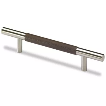   HETTICH 9070148 fogantyú Bytantia 220/160 mm sötétbarna bőr nemesacél imitáció
