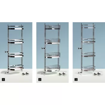 HETTICH 9079892 polcrendszer ajtóra Dispenza Duo 600 mm