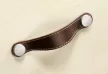 HETTICH 9113647 fogantyú Gela 150/128 mm fekete bőr