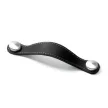 HETTICH 9113647 fogantyú Gela 150/128 mm fekete bőr