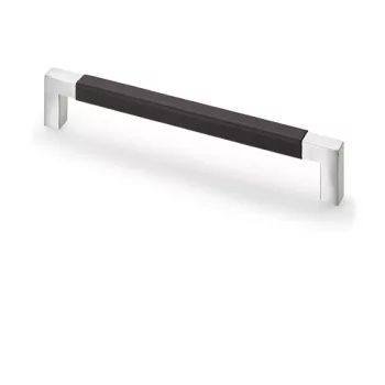   HETTICH 9131320 fogantyú Getafe 170/160 mm sötétbarna bőr/nemesacél