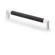HETTICH 9131320 fogantyú Getafe 170/160 mm sötétbarna bőr/nemesacél