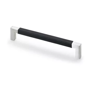   HETTICH 9131322 fogantyú Getafe 234/224 mm fekete bőr nemesacél