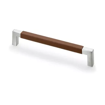   HETTICH 9131324 fogantyú Getafe 234/224 mm világosbarna bőr/nemesacél
