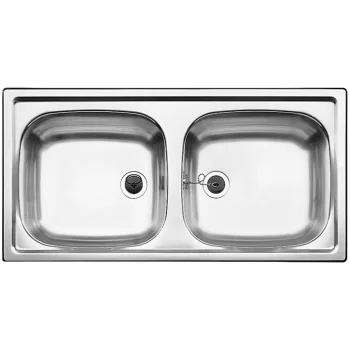   BLANCO 500372 Mosogató Top EZ 8x4 természetes fényű nemesacél excenter nélkül