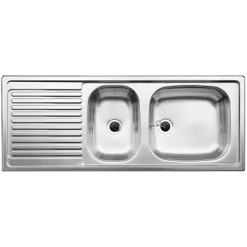   BLANCO 500847 Mosogató Top EZS 11x4 természetes fényű nemesacél excenter nélkül