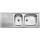 BLANCO 500847 Mosogató Top EZS 11x4 természetes fényű nemesacél excenter nélkül