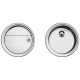 BLANCO 513310 Mosogató RONDOSET 3 1/2" csiszolt rozsdamentes acél excenter nélkü