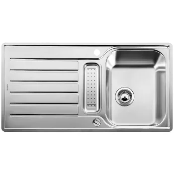   BLANCO 517281 Mosogató Lantos 5 S-IF szálcsiszolt nemesacél excenterrel