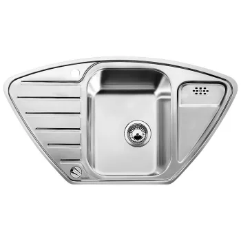   BLANCO 516277 Mosogató Lantos 9 E-IF szálcsiszolt nemesacél excenterrel