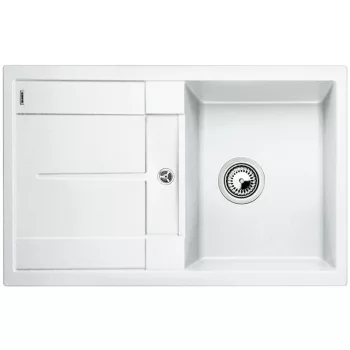   BLANCO 513187 Mosogató Metra 45 S fehér excenter nélkül Silgranit PuraDur