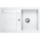 BLANCO 513187 Mosogató Metra 45 S fehér excenter nélkül Silgranit PuraDur