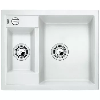   BLANCO 516157 Mosogató Metra 6 fehér excenterrel Silgranit PuraDur