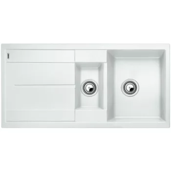   BLANCO 513223 Mosogató Metra 6 S fehér excenter nélkül Silgranit PuraDur