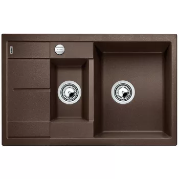   BLANCO 515044 Mosogató Metra 6 S Compact kávé excenterrel Silgranit PuraDur