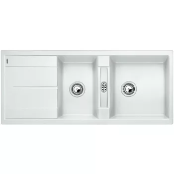   BLANCO 513064 Mosogató Metra 8 S fehér excenter nélkül Silgranit PuraDur