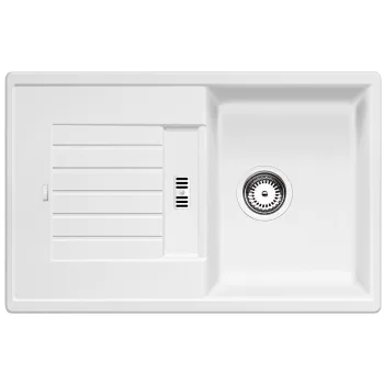   BLANCO 514726 Mosogató Zia 45 S fehér excenter nélkül Silgranit PuraDur