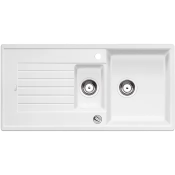   BLANCO 514734 Mosogató Zia 6 S fehér excenterrel Silgranit PuraDur