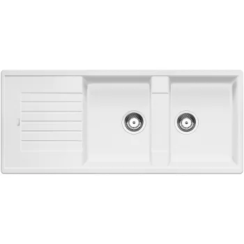   BLANCO 515597 Mosogató Zia 8 S fehér excenter nélkül Silgranit PuraDur