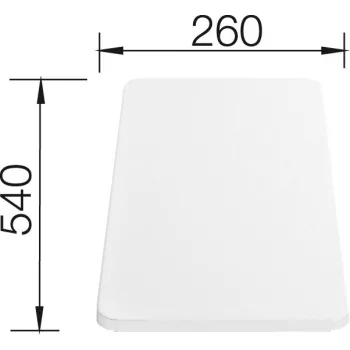 BLANCO 210521 Tartozék műanyag vágódeszka 540x260x20