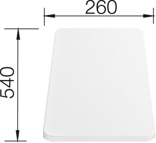 BLANCO 210521 Tartozék műanyag vágódeszka 540x260x20