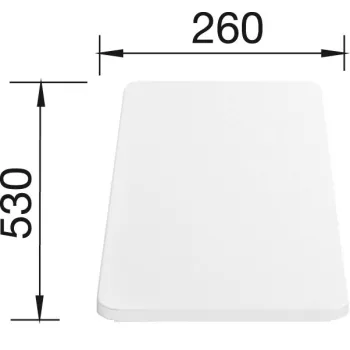 BLANCO 217611 kiegészítők fehér vágódeszka 530x260x17