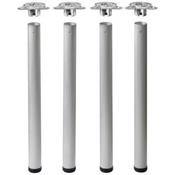   HETTICH 70146 Efui asztalláb 710/60 mm bordázással alumínium