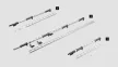 HETTICH 9132547 LeMans II tengely 720-900 mm fehér