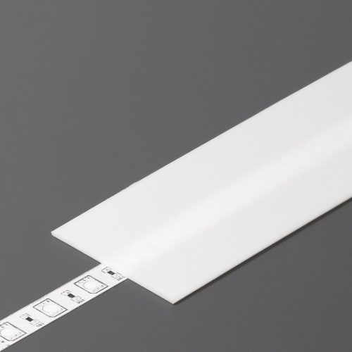StrongLumio takaróprofil Flat LED profilhoz befűzős tejfehér 1m