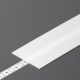 StrongLumio takaróprofil Flat LED profilhoz befűzős tejfehér 1m