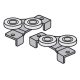 SEVROLL 10135 felső görgő Simple (18 mm-es rétegeltlemez) keret nélküli J+B