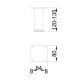 MILADESIGN bútorláb G5 ST402/12 ezüst