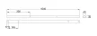MILADESIGN csatorna Linear LN1103 ezüst