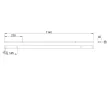 MILADESIGN csatorna Linear LN1204 ezüst
