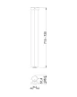 MILADESIGN asztalláb G5 ST562 ezüst